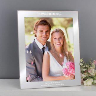 Personalised Our Wedding Day Silver 10x8 Photo Frame