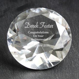 Personalised Occasions Diamond Paperweight