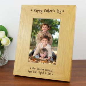 Personalised 6x4 Happy Fathers Day Photo Frame