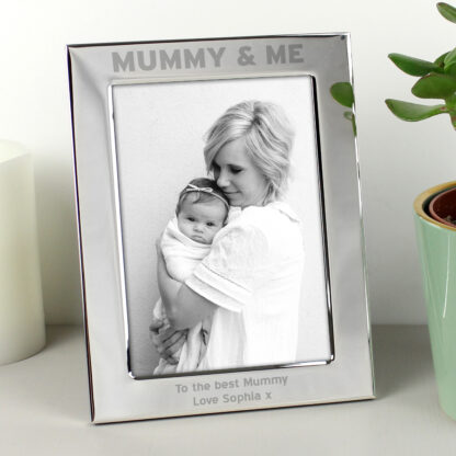 Personalised Silver 7x5 Mummy & Me Photo Frame