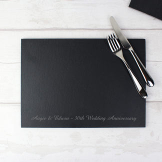 Personalised Script Slate Placemat