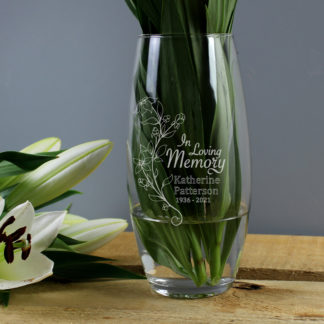 Personalised In Loving Memory Vase