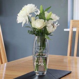Personalised First My Mother Forever My Friend Bullet Vase
