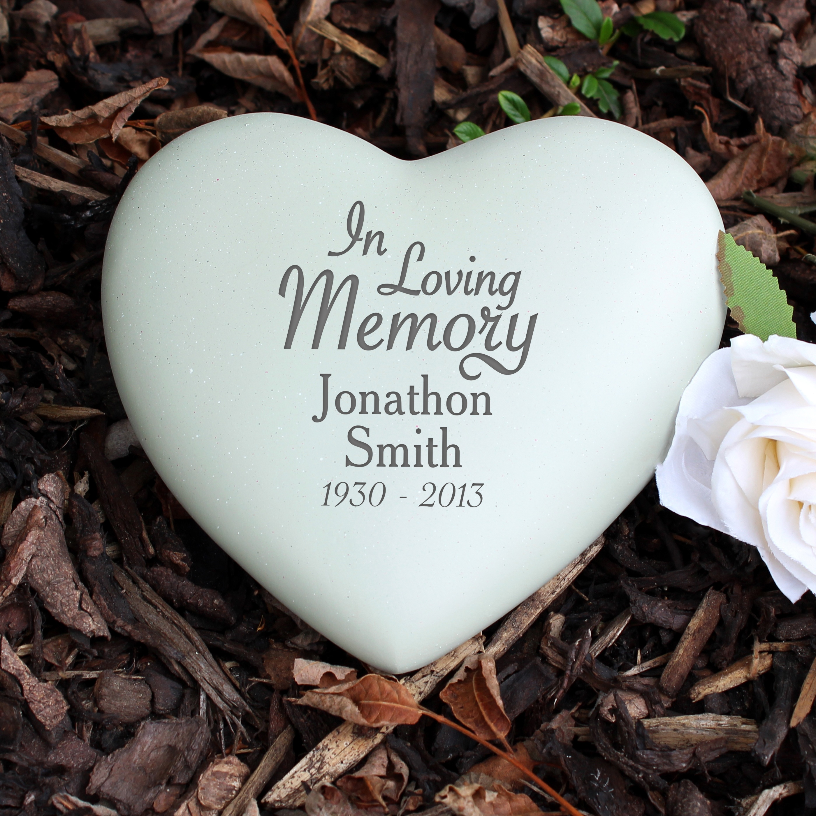 Personalised In Loving Memory Heart Memorial Stone Just The Right Gift