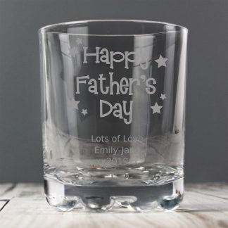 Personalised Happy Father's Day Stars Tumbler