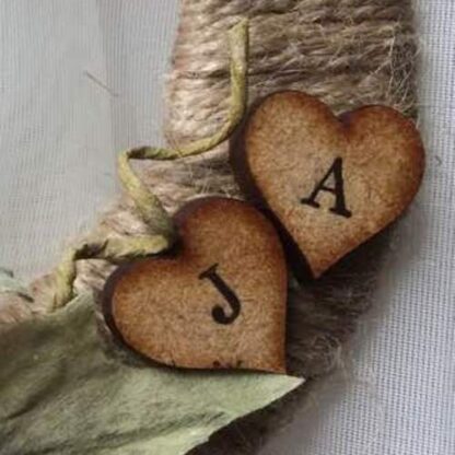 personalised wooden hearts