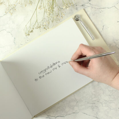 Personalised Floral Watercolour Guest Book & Pen